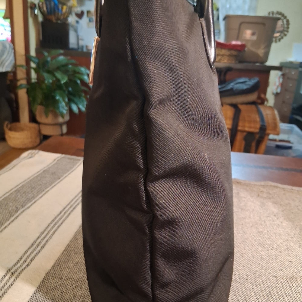 Black Tote Bag with Silver Accents - Picture 5 of 16